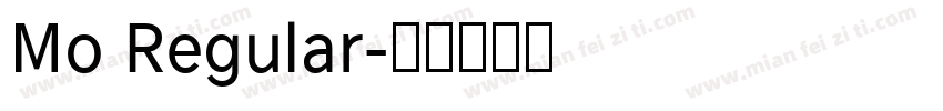 Mo Regular字体转换
